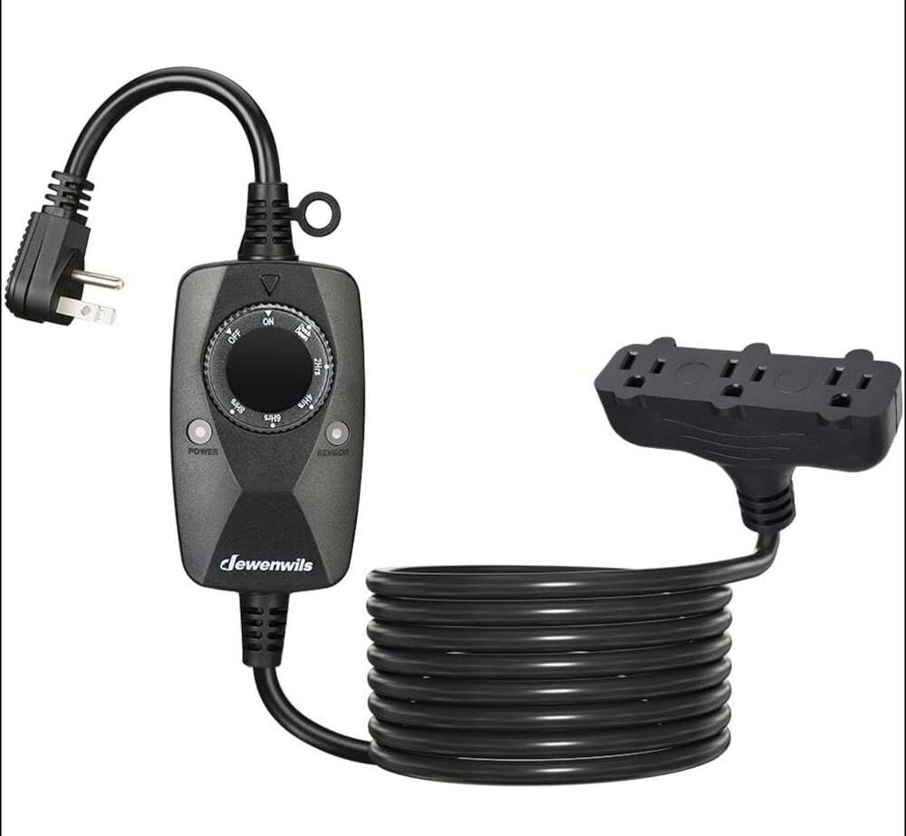 DEWENWILS Light Timer Outdoor Weatherproof with 12 FT Extension Cord